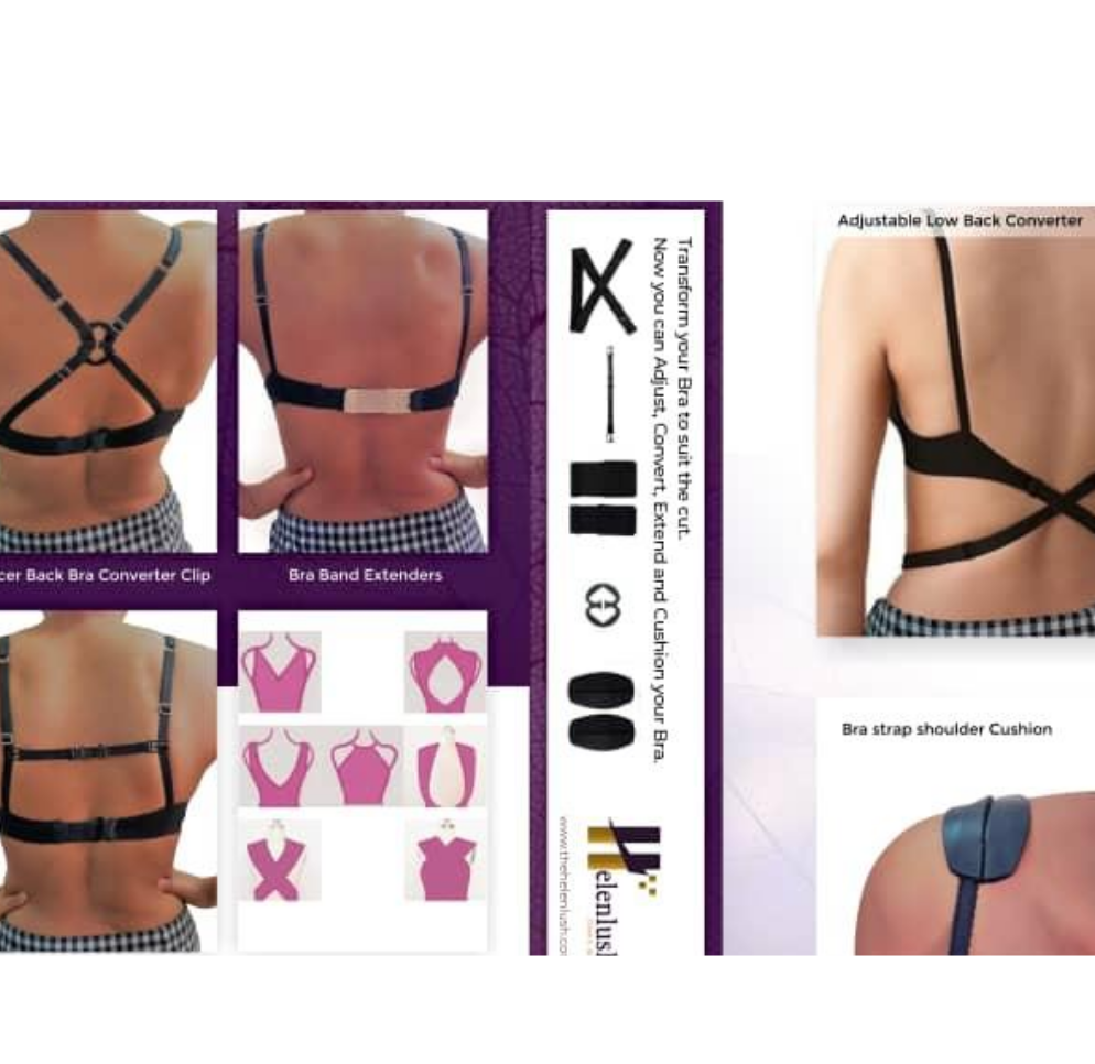 Bra Band Extenders, Converter Clips, Comfort Pads, Straps and more.